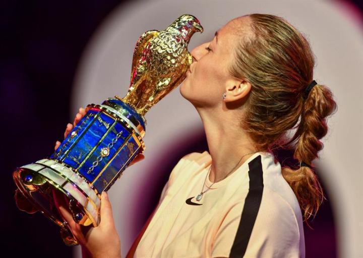 Qatar Airways and Qatar Duty Free congratulate Petra Kvitova on winning Total Open Women’s 2018 Tournament