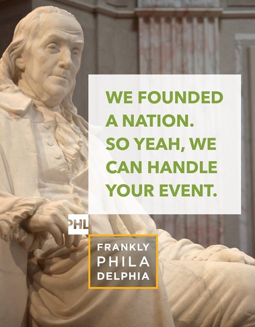 We founded a nation. So yeah, we can handle your event.