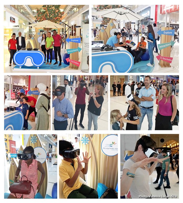 #ExperienceSeychelles booth activation at Dubai Mall resounding success