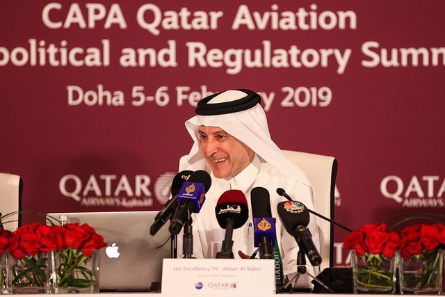 Qatar Airways GCEO delivers keynote address at CAPA Aeropolitical and Regulatory Summit