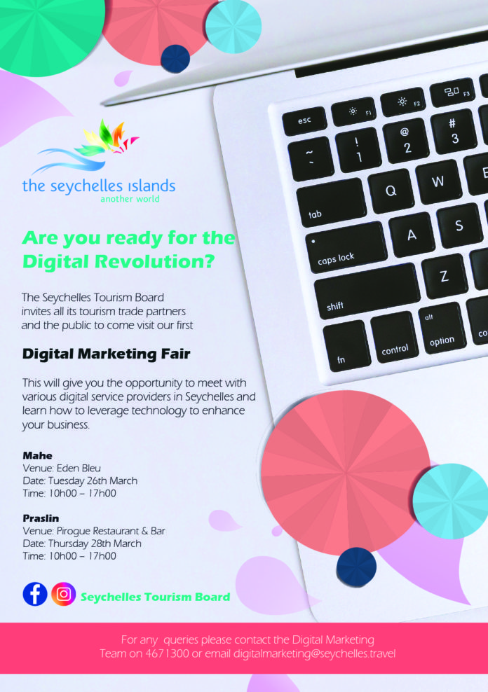 The Seychelles Tourism Board to host the first Digital Marketing Fair in Seychelles