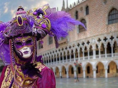 Start of the Venice Carnival 2024 Clock